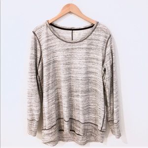 2/$10 Xersion Relaxed Fit Slouch Heather Gray Crew